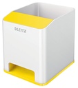 53631016 porta lápices Poliestireno Blanco, Amarillo