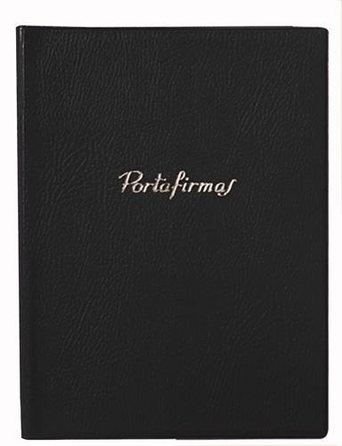 [320 NEGRO] PORTAFIRMAS SARO PVC 20 DPTOS. NEGRO