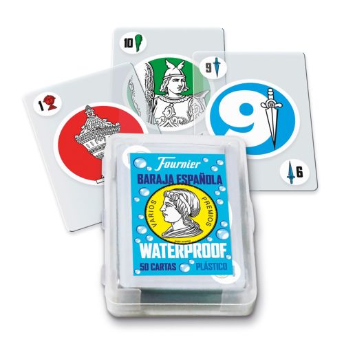 [1045928] FOURNIER BARAJA ESPAÑOLA WATERPROOF DE 50 CARTAS 62,5X88MM DE PLÁSTICO EN ESTUCHE