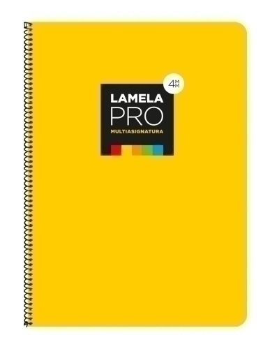 [7FTE104AM] LAMELA BLOC t.DURA Fº 100h CDV. 4 AMARIL - Pack de 5 unidades