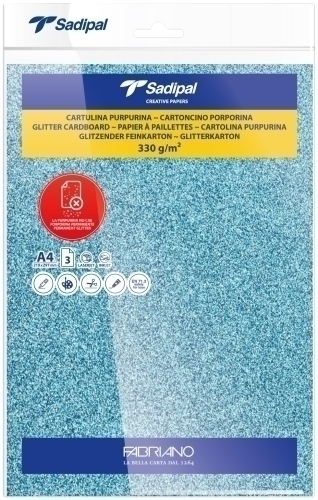 [20313] CARTULINA PURPUR.A4 SADIPAL AZ P/3