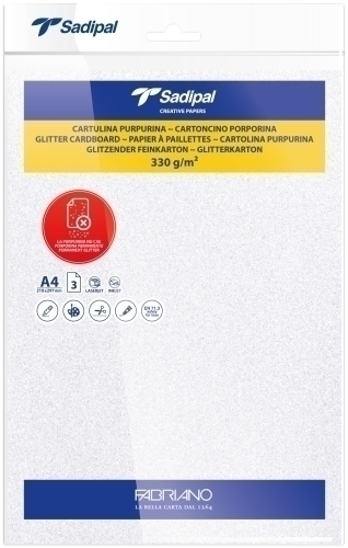 [20310] CARTULINA PURPUR.A4 SADIPAL BL P/3