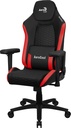 CROWNBR Rojo, Silla Gaming Ergonómica, Cojines Ajustables, Cuero Sintético Premium