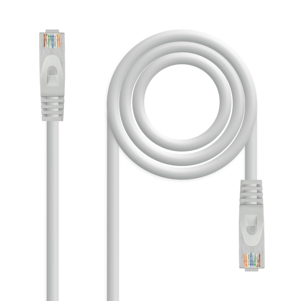 Cable de red latiguillo RJ45 LSZH CAT.6A UTP AWG24, Gris, 1.5 m