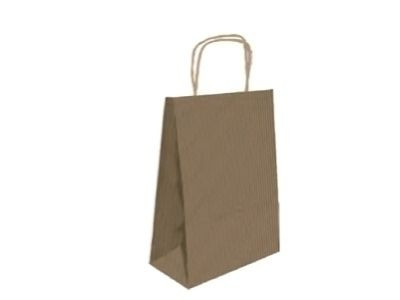 [329838] BOLSA PAPEL CON ASAS KRAFT MARRON M 27X12X37 CM BISMARK 329838