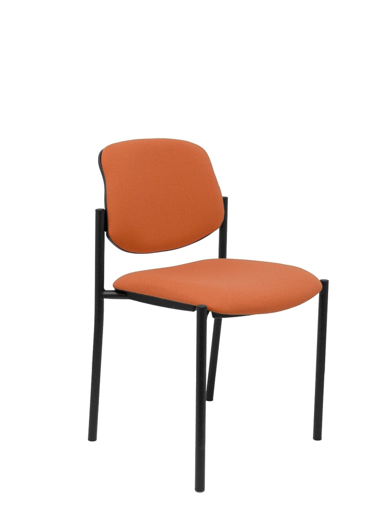 Silla fija Villalgordo bali marrón chasis negro