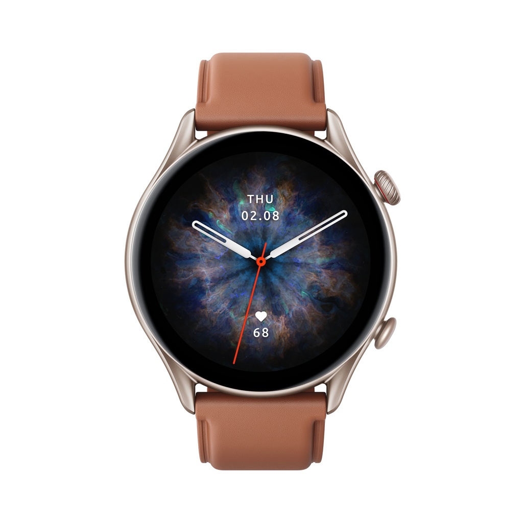 [GTR3PROBROWN] GTR 3 Pro 3,68 cm (1.45") AMOLED 46 mm Digital 480 x 480 Pixeles Pantalla táctil Marrón Wifi GPS (satélite)