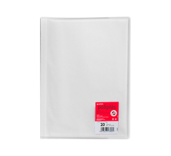 CARP. 20F POLIPLAS GRAFOPLAS A4 PP TRANSP 01321200