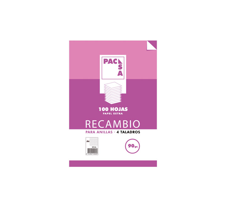 REC.100H A4 CUADRO 3.5 PACSA MRG 90G 21265