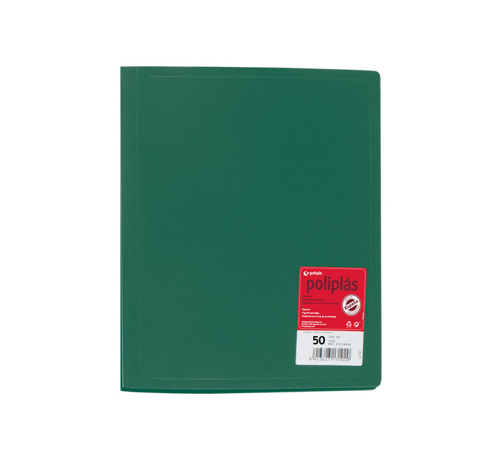 CARP. POLIPLAS GRAFOPLAS A4 PP 50FUND. VE 01350020
