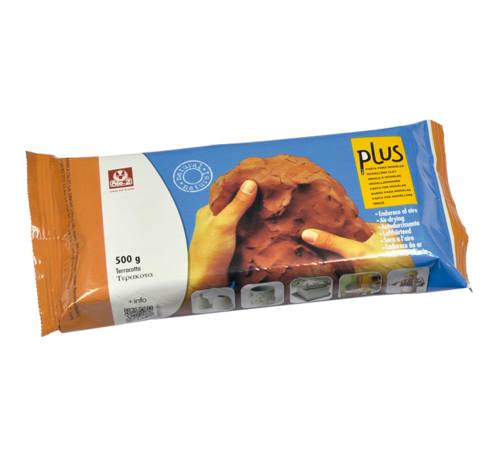 PAQ.12U ARCILLA NATURAL SIO-2 PLUS 500G TERRACOTA