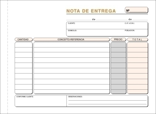 TALONARIO ENTREGAS 4º APDO DUPLI LOAN