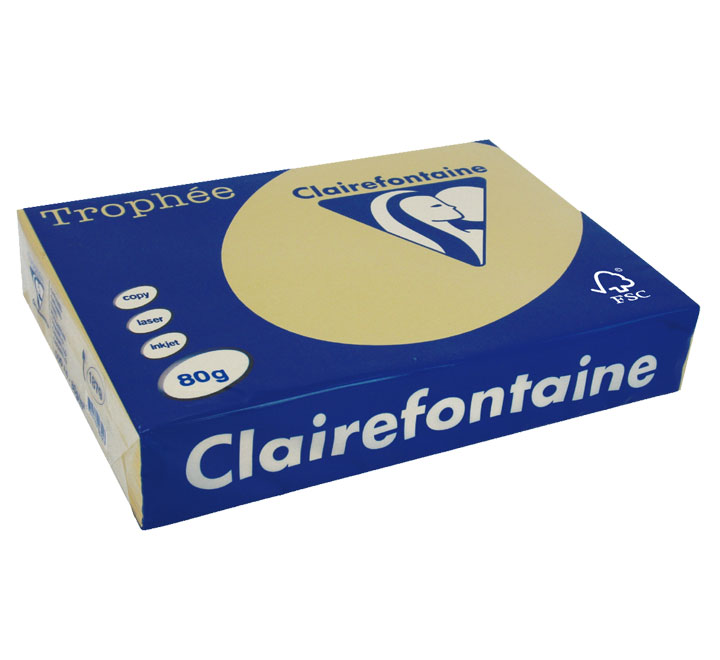 PAQ. 500H PAP. TROPHEE CLF SUAVE A4 80G CARAMELO