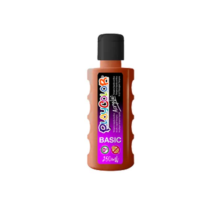 BOTE PINTURA PLAYCOLOR ACRYLIC 250ML MARRON