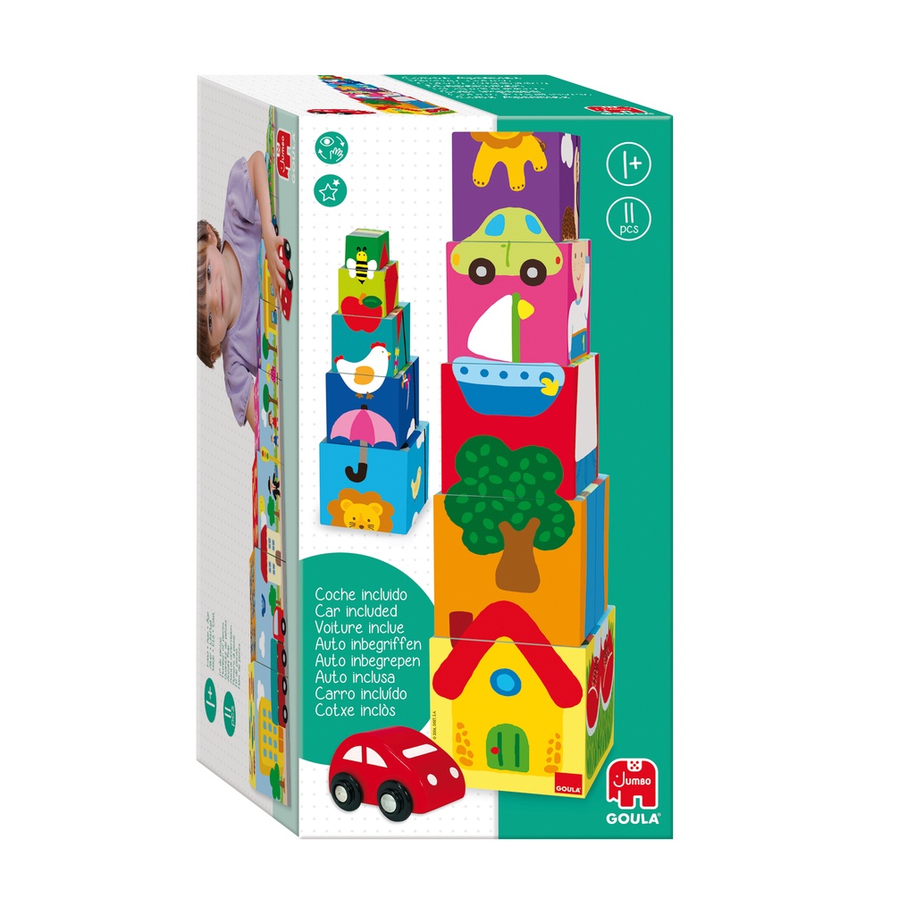 Cubos apilables coche