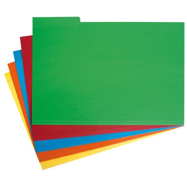 GRAFOPLÁS SUBCARPETA CON PESTAÑA LATERAL FOLIO CARTULINA AZUL -50U-