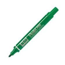 [N50-DE] PENTEL PEN N50-BE MARCADOR PERMANENTE CUERPO ALUMINIO VERDE Y PUNTA MEDIA CONICA -12U-