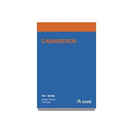 [50160] DOHE TALONARIO CAMAREROS BOLSILLO NATURAL SENCILLO -10U-