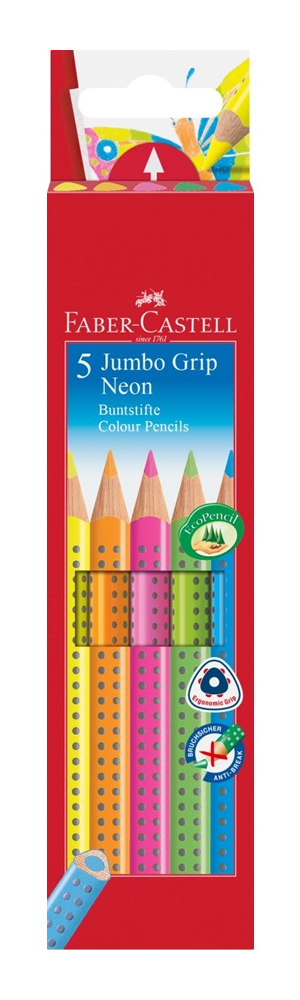 [110994] Jumbo GRIP Azul, Verde, Naranja, Rosa, Amarillo 5 pieza(s)