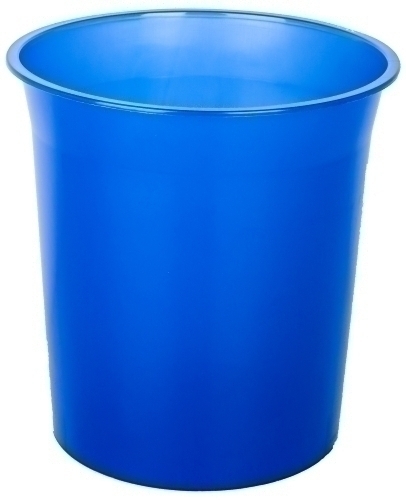[PTRAZM] PAPELERA PLASTICO CERRADA TRASL.AZUL MAR