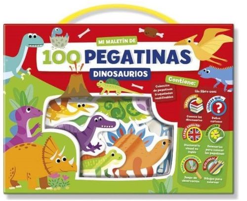 MALETIN 100 PEGATINAS DINOSAURIOS