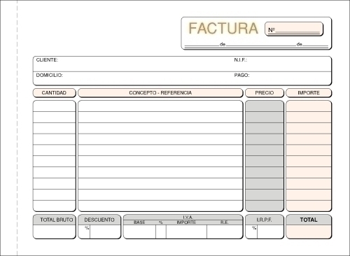 [T-64] TALONARIO FACTURAS 4º APDO DUPLI LOAN