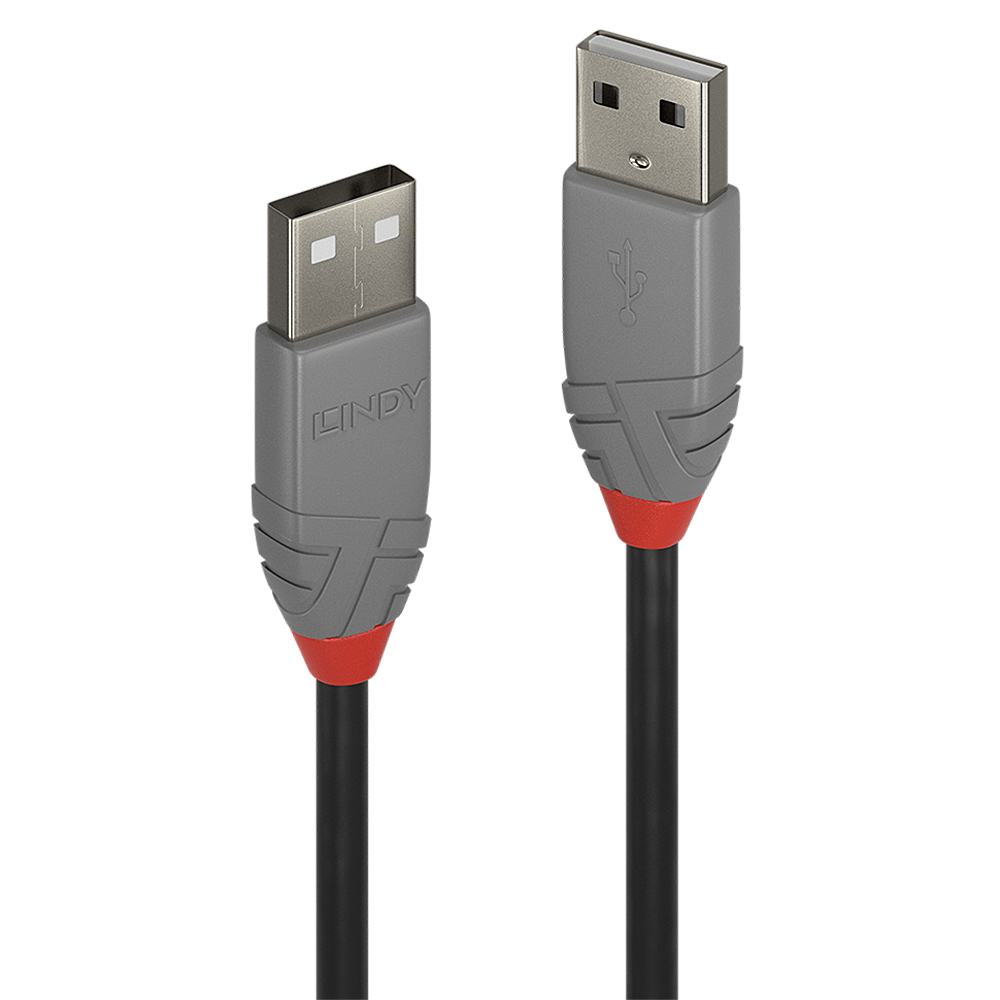 36692 cable USB USB 2.0 1 m USB A Negro, Gris