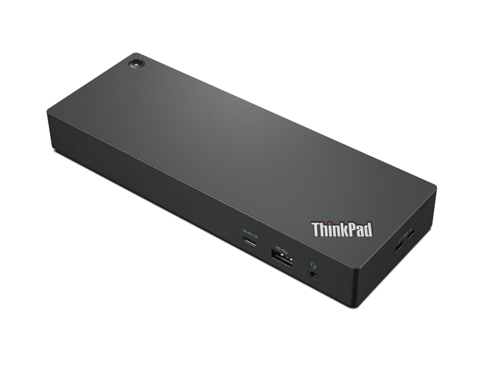 40B00300EU base para portátil y replicador de puertos Alámbrico Thunderbolt 4 Negro, Rojo