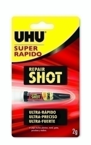 [6314564] PEGAMENTO UNIV. UHU REPAIR SHOT 2 g - Pack de 12 unidades