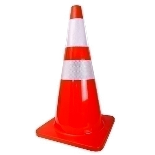 CONO REFLECTANTE OUTAS 50CM BASE GOMA