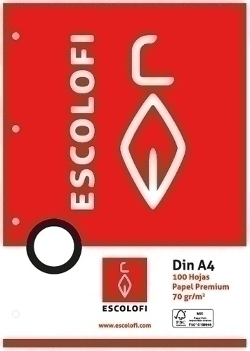 [110037004] RECAMBIO ESCOLOFI A4 100h 4 TAL. CD.8