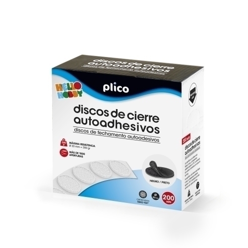 [13339] DISCOS CIERRE ADHE.PLICO 20 Ø 200 NEGRO