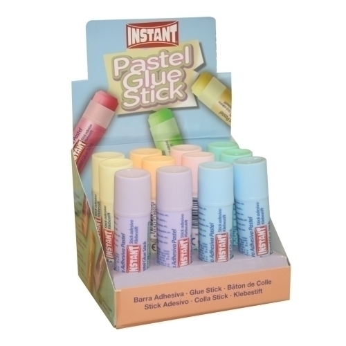 [16601] BARRA PEGAMENTO INSTANT PASTEL 20g - Pack de 12 unidades