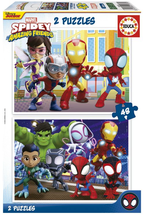 PUZZLE INFANTIL SPIDEY &amp;HIS AMAZING FRIENDS 2X48 PIEZAS