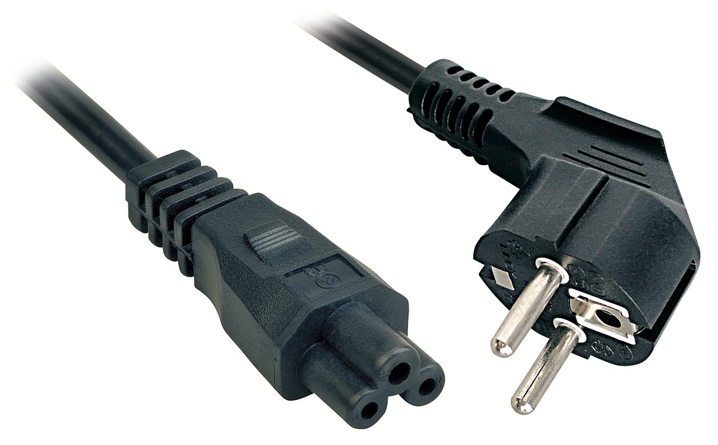 3m, CEE 7/7 - IEC 320 C5 Negro CEE7/7 C5 acoplador