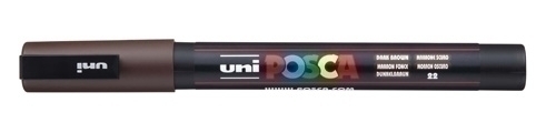 ROTUL.UNI-POSCA PC-3M  MARRON OSCURO