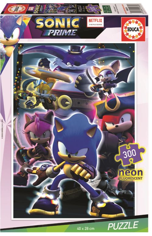 PUZZLE INFANTIL SONIC NEON 300 PIEZAS
