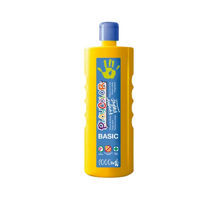 [17811] BOTELLA ERG. PINTURA DEDOS PLAYCOLOR 1000ML AMARI