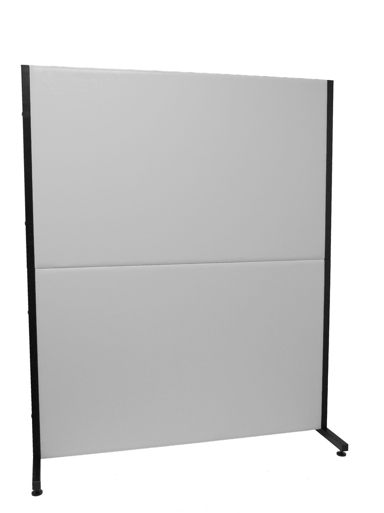 [80NSP40] Biombo Valdeganga similpiel gris claro