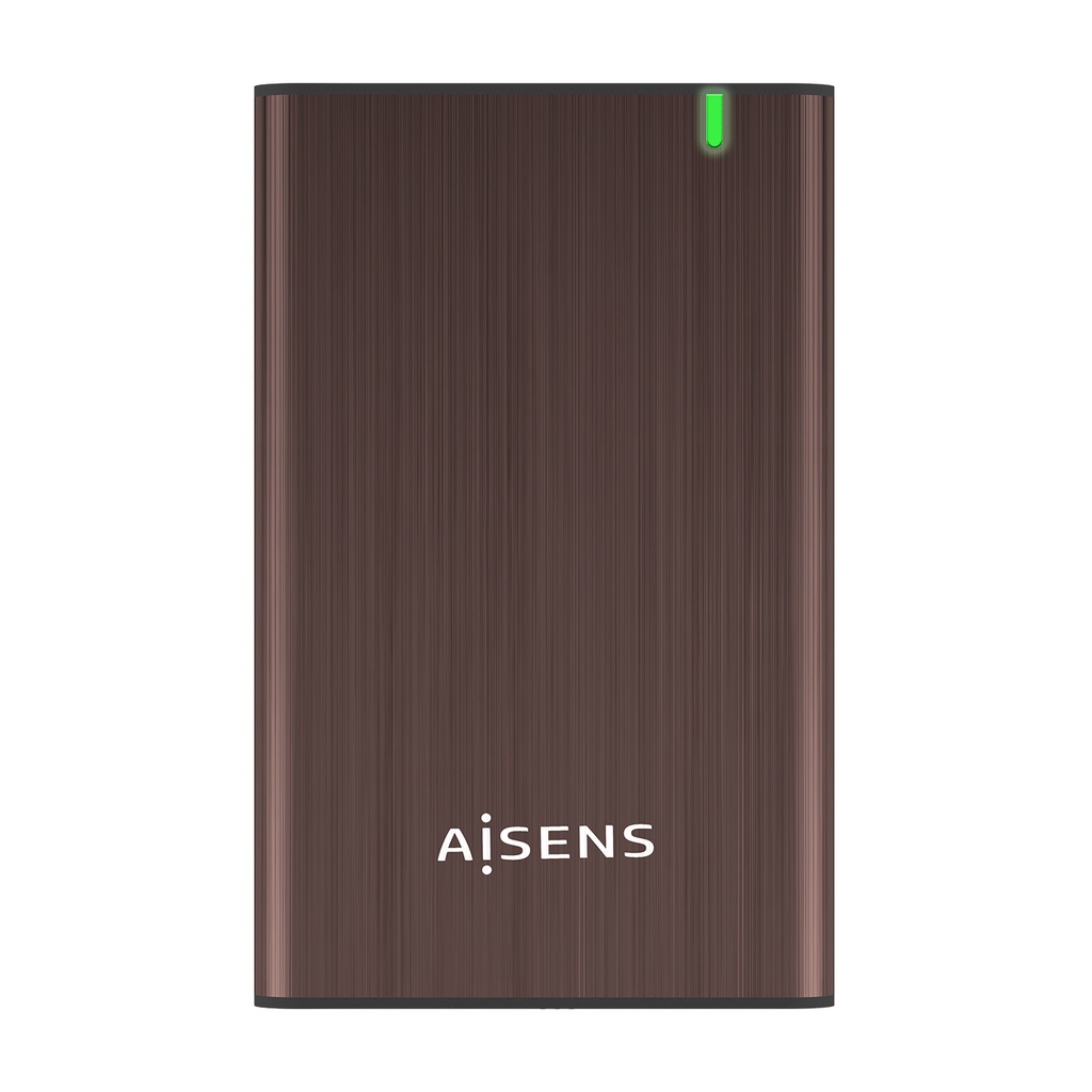 Caja Externa 2.5" ASE-2525BWN 9.5 mm SATA A USB 3.0/USB 3.1 Gen1, Marron