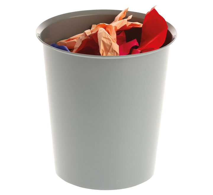[305AS-08] PAPELERA PLASTICO A-SERIES 14L GRIS 305AS-08