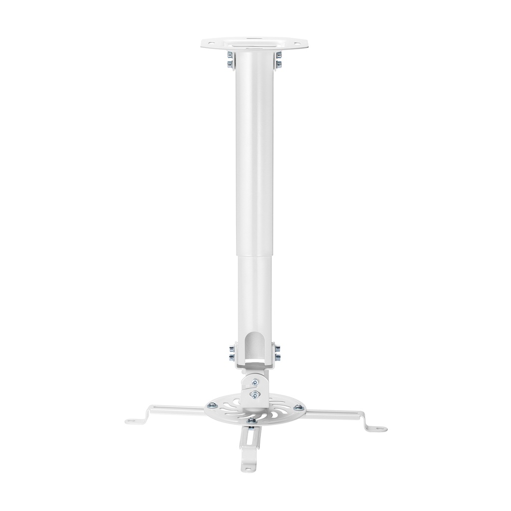 [CP04TSRE-133] Soporte Universal Giratorio, Inclinable y Extensible de Techo para Proyector 13.5Kg, Blanco