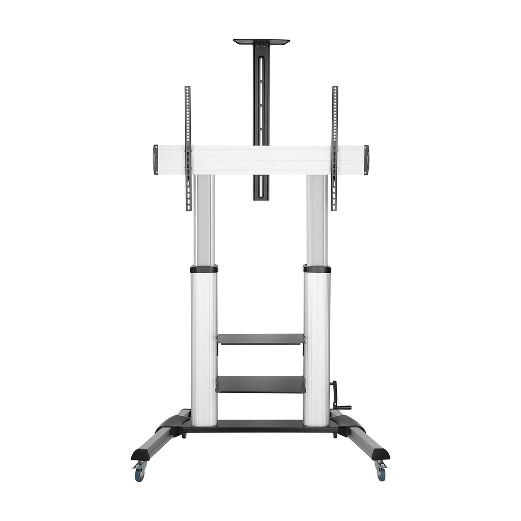 FT100TE-125 soporte para pantalla de señalización 2,54 m (100") Negro, Plata