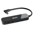 43334 hub de interfaz USB 3.2 Gen 2 (3.1 Gen 2) Type-C 10000 Mbit/s Negro
