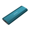 Caja Externa M.2 (NGFF) ASM2-019BLU SATA/NVMe a Usb3.1 Gen2, Azul