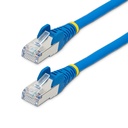 Cable de 7m de Red Ethernet CAT6a - Azul - Low Smoke Zero Halogen (LSZH) - 10GbE - 500MHz - PoE++ de 100W - Snagless sin Pestillo - RJ-45 - Cable de Red S/FTP