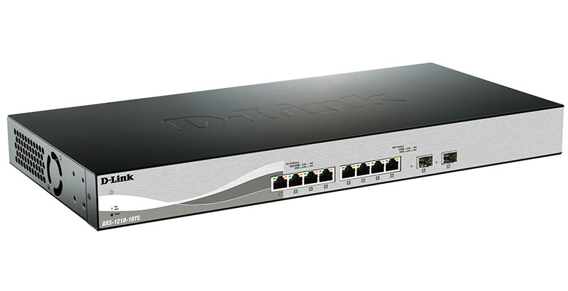 DXS-1210-10TS Gestionado L2/L3 10G Ethernet (100/1000/10000) 1U Negro, Plata