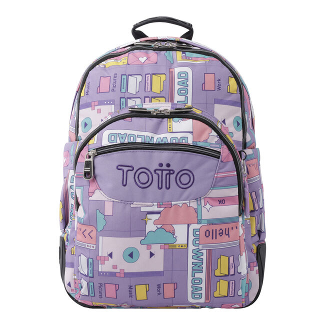 [MA04ECO029-2210N-2QI] Crayoles mochila Mochila escolar Multicolor Poliéster