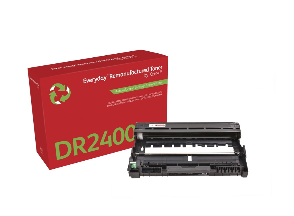 Unidad de imagen Everyday Mono remanufacturada de es compatible con Brother DR2400, Capacidad estándar
