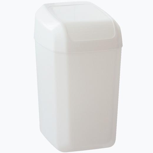 [24650BL] DENOX PAPELERA TAPA BASCULANTE TROYA 30L BLANCO